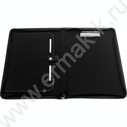 Папка иск.кожа черный /зажим для бумаг/ | Фото 2