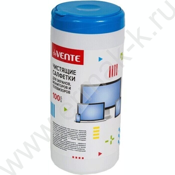 Чистящие салфетки д/экранов /100шт в тубе влажные | Фото 1