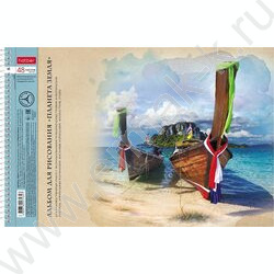 Альбом д/рисования-спираль 48л "Планета Земля" /перфорация /тиснение/ 5видов | Фото 5