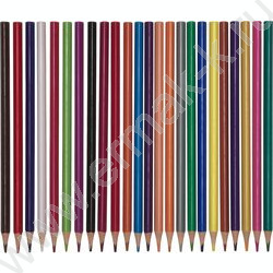 Карандаши пластиковые 24цв Funcolor 4вида карт.туба | Фото 2