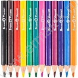 Карандаши пластиковые 12цв Funcolor 4вида укороченные карт.туба | Фото 7