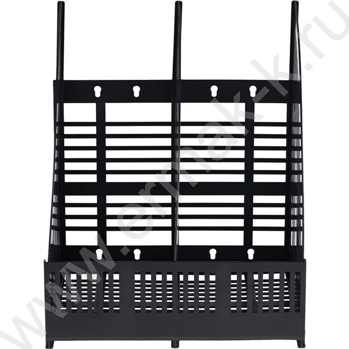 Лоток вертикальный разборный Line /чёрный/ 2отд. | Фото 3