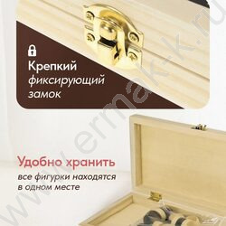 Шашки деревянные с доской 295*145мм | Фото 5