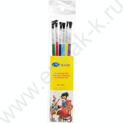 Кисть набор  6шт /нейлон №1,№2,№3,№4,№5,№6/ европодвес | Фото 2