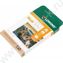 Бумага 10*15см "Lomond" 230г/мкв 50л матовая одностор. | Фото 1