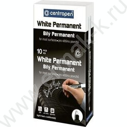 Маркер перм. /белый/ 2,5мм круг | Фото 3