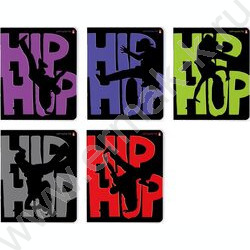 Тетрадь  48л клетка "Hip-Hop" /гибридный УФ лак/конгрев/ 5видов | Фото 1