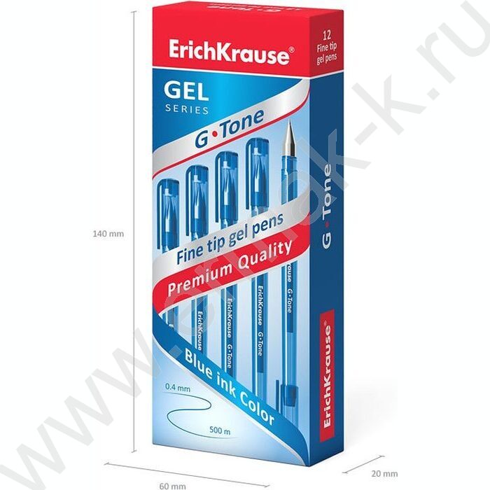 Ручка гелевая синяя 0,5мм  G-Tone Stick Original | Фото 5