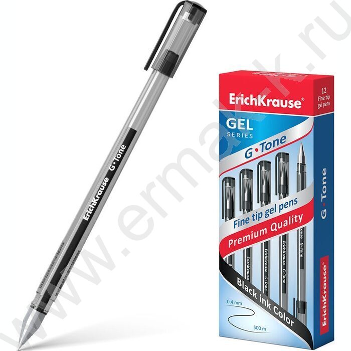 Ручка гелевая черная 0,5мм  G-Tone Stick Original | Фото 2