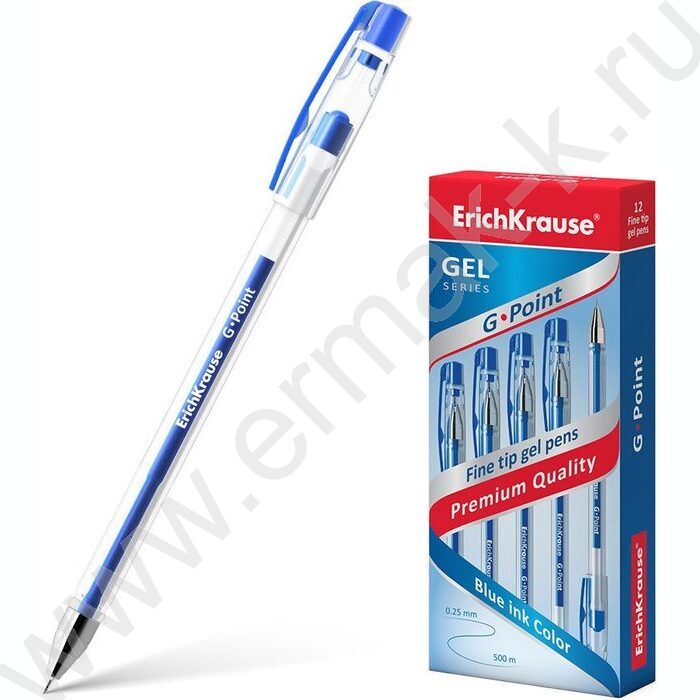 Ручка гелевая синяя 0,38мм  G-Point Stick Classic /игла/ | Фото 2