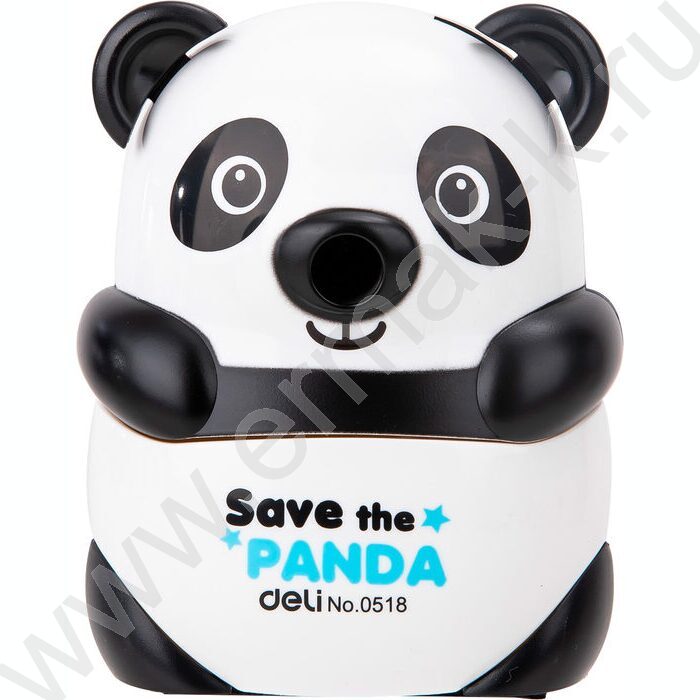 Точилка механическая 1 отверстие Панда  /черный | Фото 1