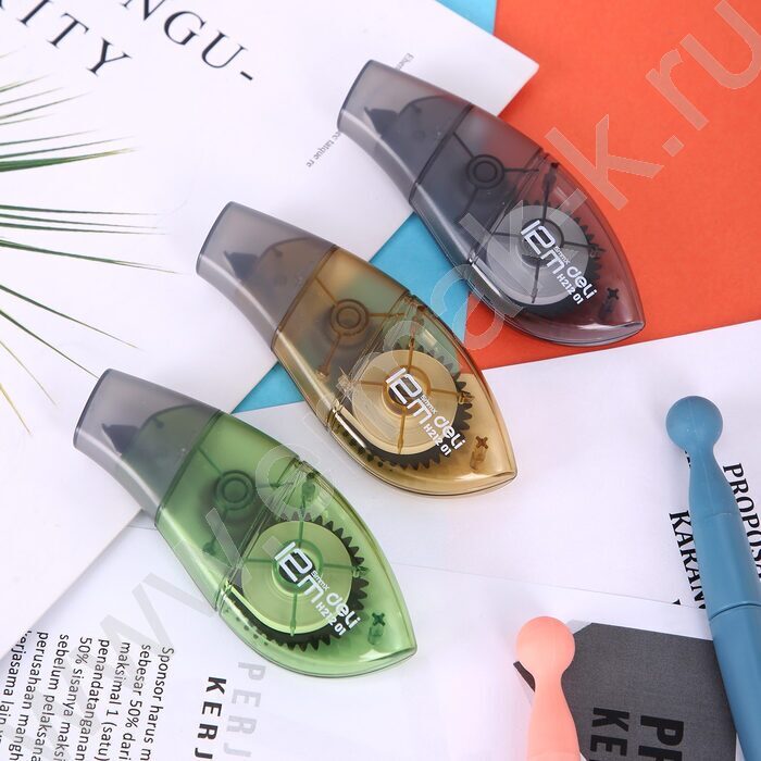 Корректирующая лента 5мм*12м /корпус - ассорти, блистер, европодвес | Фото 5