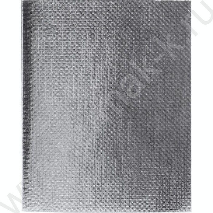 Тетрадь  48л клетка "Бум/винил" METALLIC серебро | Фото 1