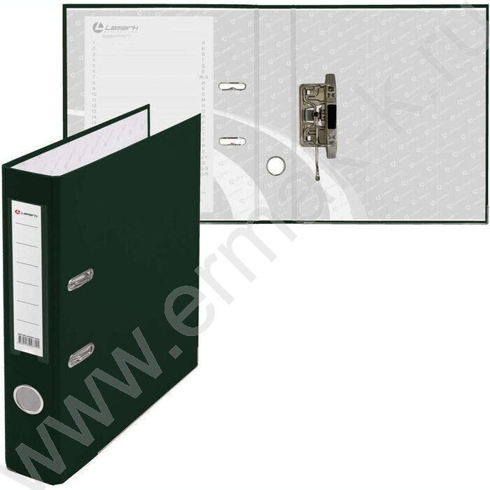 Файл 50мм PP собранный метал.окантовка зеленый с карманом | Фото 2