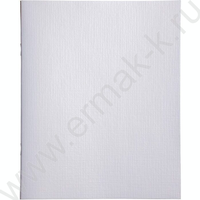 Тетрадь  48л клетка "Бум/винил" METALLIC белый | Фото 1