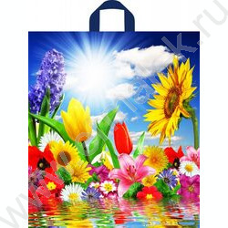 Пакет полиэтиленовый 42*38см Море цветов | Фото 1