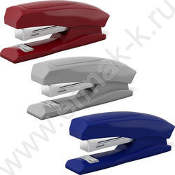 Степлер №10  15л пластик Elegance /встроен антистеплер/ ассорти | Фото 1