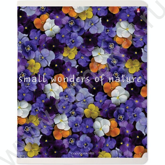 Тетрадь  48л клетка "Цветочный паттерн" ассорти | Фото 2