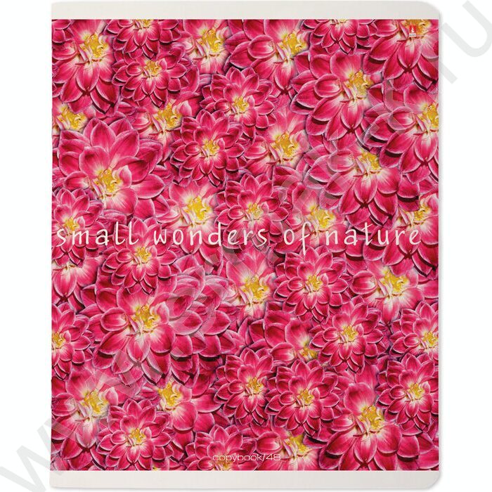 Тетрадь  48л клетка "Цветочный паттерн" ассорти | Фото 4