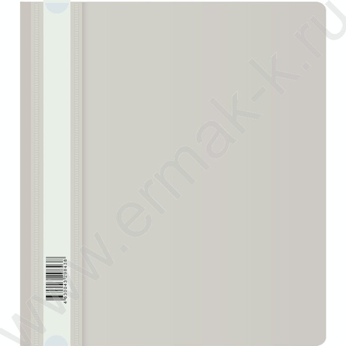 Скоросшиватель пл A5 серый прозрач.верх.лист | Фото 1