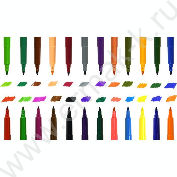 Фломастеры  24цв Каляка-Маляка /трехгранные, грифель-3мм, блистер | Фото 3