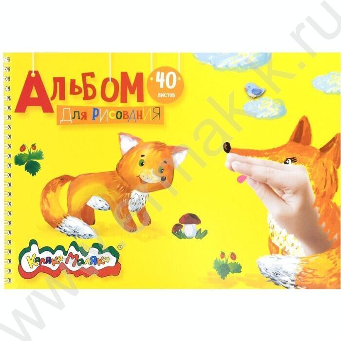 Альбом д/рисования-спираль 40л "Каляка-Маляка" /лак | Фото 1