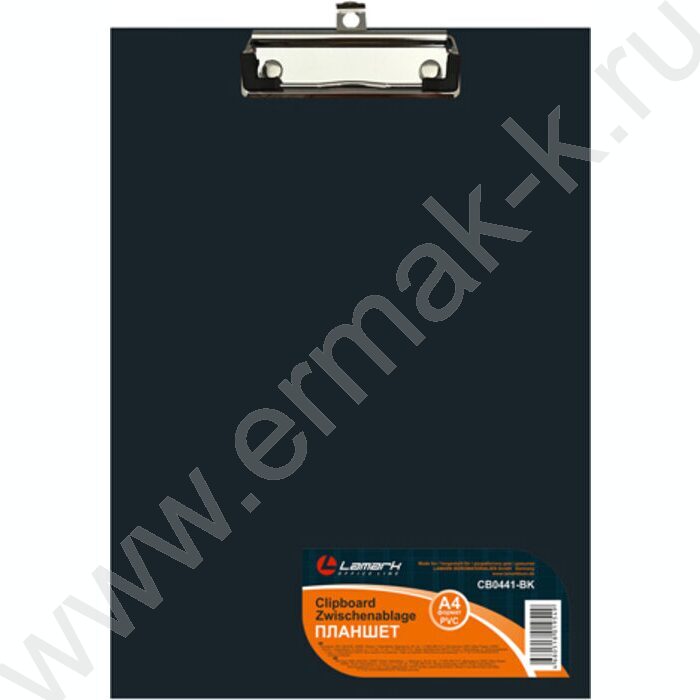 Клипборд А4 черный 2мм PVC | Фото 1