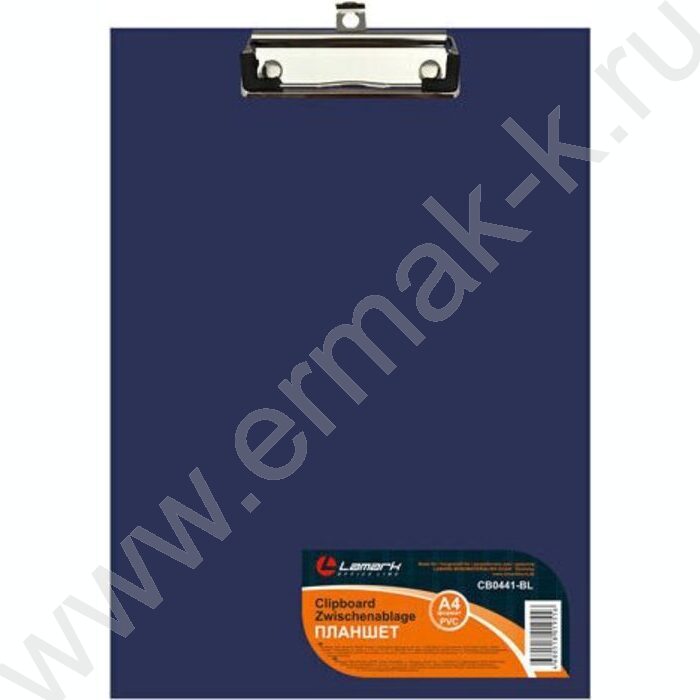Клипборд А4 синий 2мм PVC | Фото 1