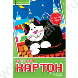 Картон цв. А4 10л/10цв Хобби тайм | Фото 2