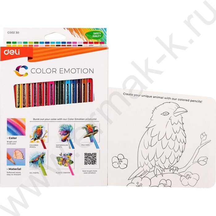 Карандаши  36цв Color Emotion липа /трехгранные/ европодвес | Фото 3