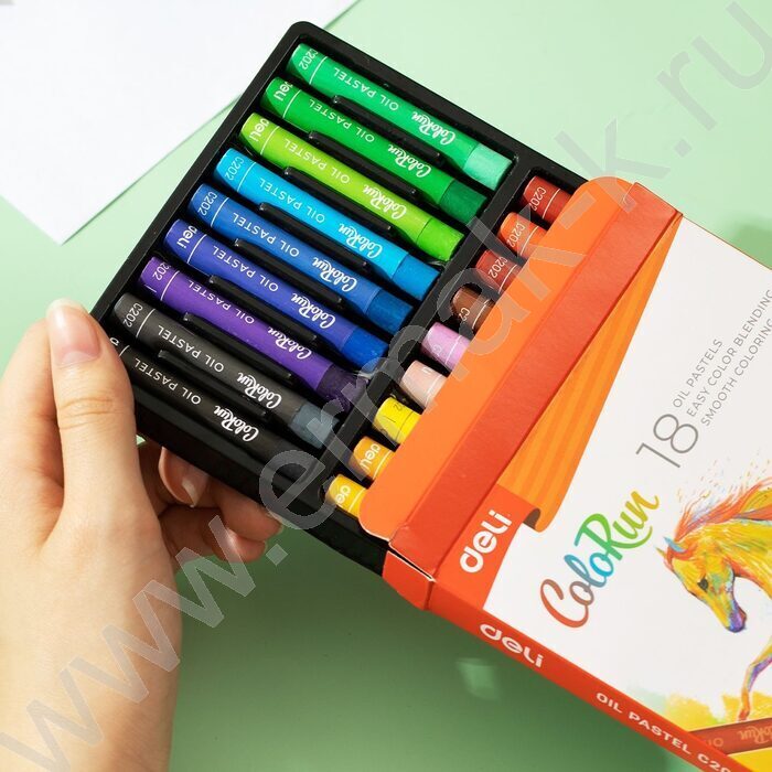 Пастель масляная 12цв  ColoRun /картон.кор. /европодвес | Фото 2