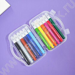 Фломастеры  12цв Funcolor кисточки в пл.пенале | Фото 3