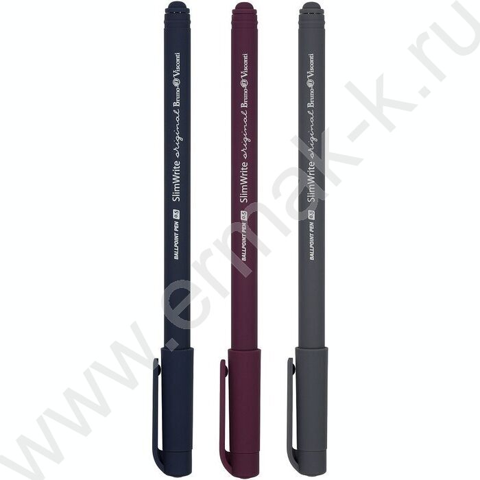 Ручка шар SlimWrite.Original синяя 0,5мм /антискольз.корпус/3цв.корпуса | Фото 2