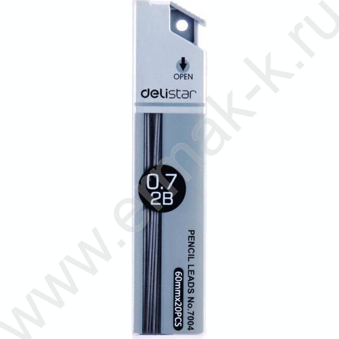 Грифель ч/гр 0,7мм 2В 20гриф / туба | Фото 2
