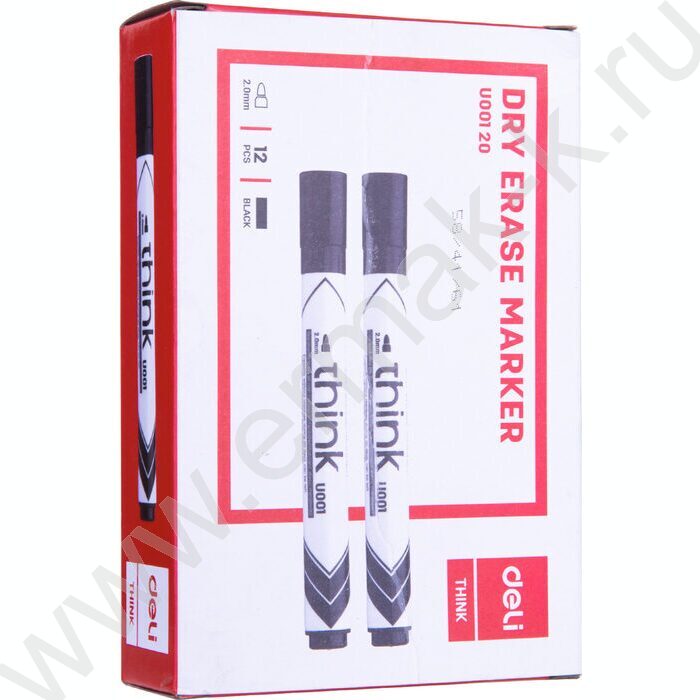 Маркер д/маркерных досок /черный/ 2мм круг Think | Фото 4