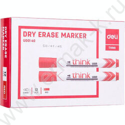 Маркер д/маркерных досок /красный/ 2мм круг Think | Фото 3