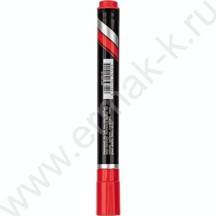 Маркер перм. /красный/ 1,5-5мм косой Think | Фото 3