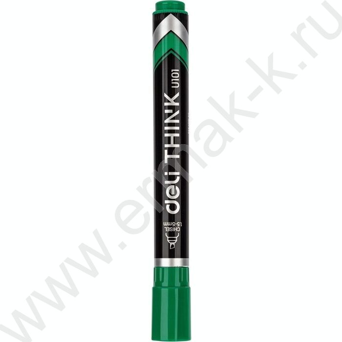 Маркер перм. /зеленый/ 1,5-5мм косой Think | Фото 2