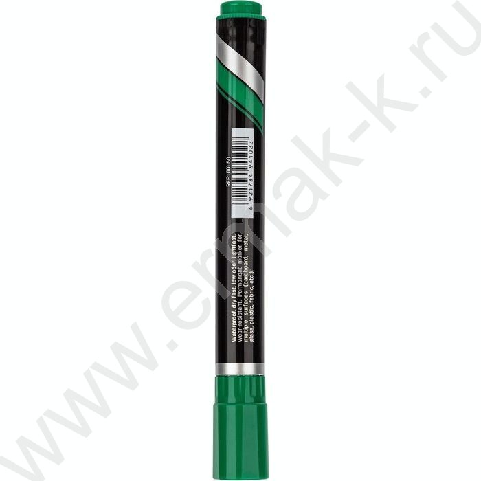 Маркер перм. /зеленый/ 1,5-5мм косой Think | Фото 3