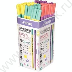 Карандаш ч/гр HB Pastel 2мм, трехгран, заточенный, цвет - ассорти в пастельных тонах | Фото 2