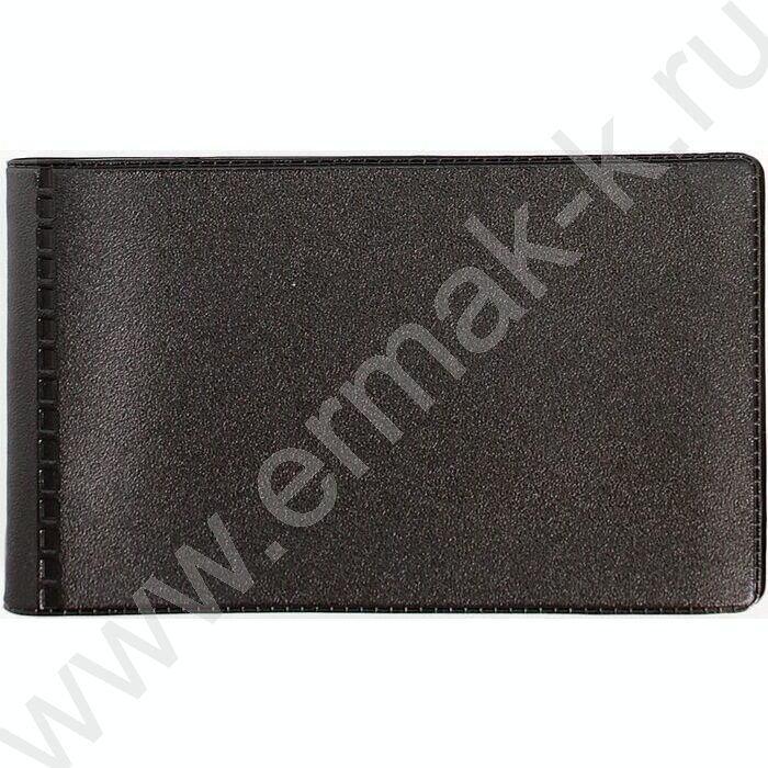 Визитница / 28 карточек/ 60*100мм горизонтальная черный | Фото 1