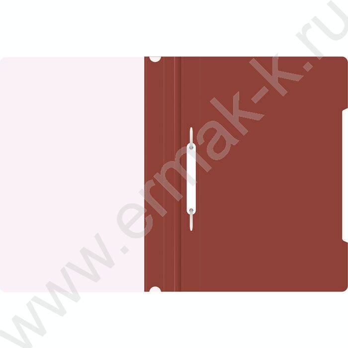 Скоросшиватель пл коричневый прозрач.верх.лист | Фото 3