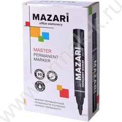 Маркер перм. /черный/ 2мм круг Master   | Фото 3