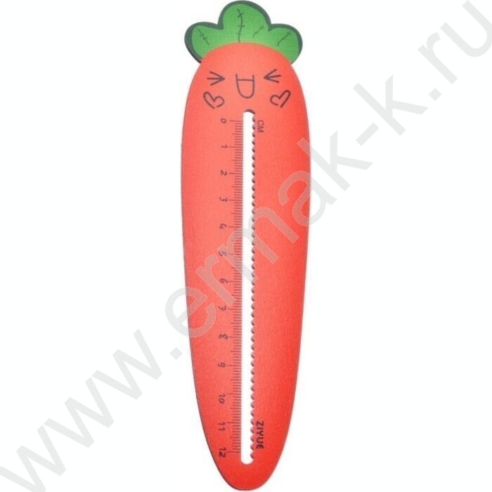 Линейка  дер. 12см "Carrot" ОПП- упаковка | Фото 1