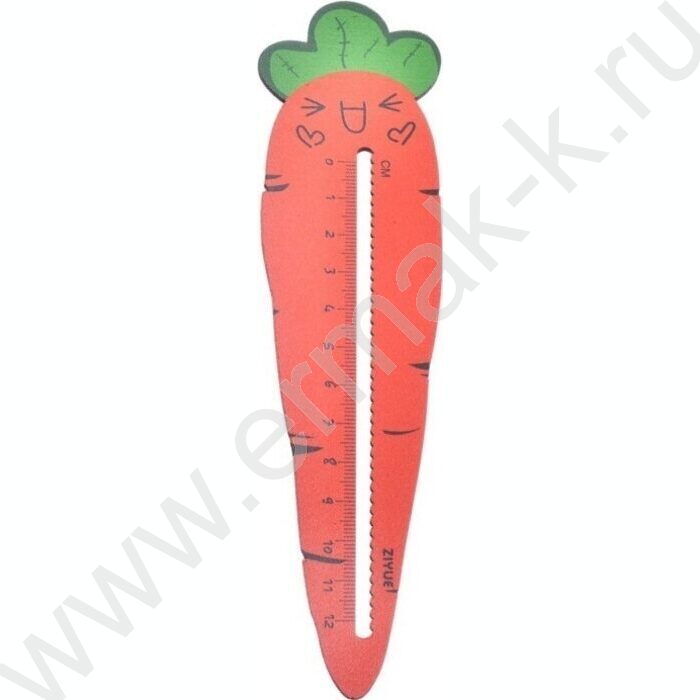 Линейка  дер. 12см "Carrot" ОПП- упаковка | Фото 2