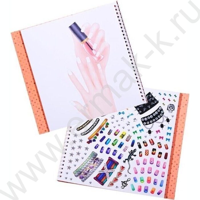 Альбом д/творчества Салон маникюра с наклейками 36стр | Фото 3