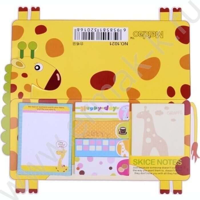 Бумага д/записей  c липким краем 4 блока полос + 1 блок прямоугольный + 1 квадратный блок | Фото 2