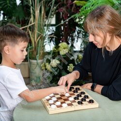 Шашки поле 29см*29см (пласт.фишки в дер.упаковке) | Фото 5