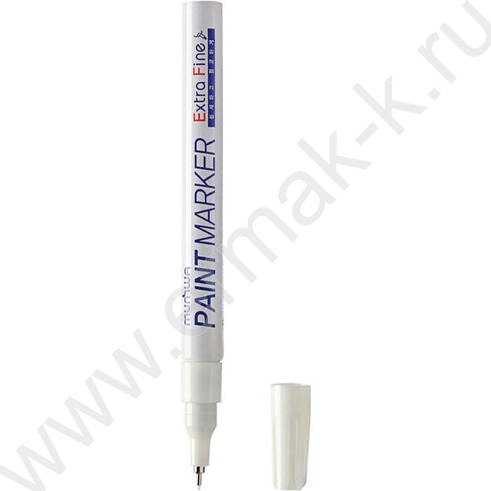 Маркер-краска /белый/ 1мм круг "Extra Fine Paint Marker" /нитро-основа | Фото 1