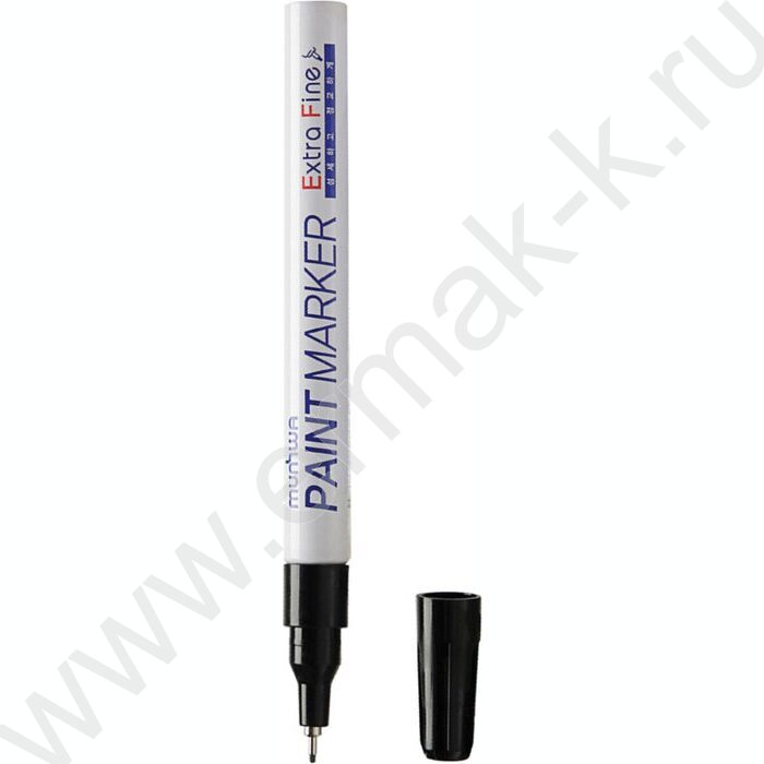 Маркер-краска /черный/ 1мм круг "Extra Fine Paint Marker" /нитро-основа | Фото 1